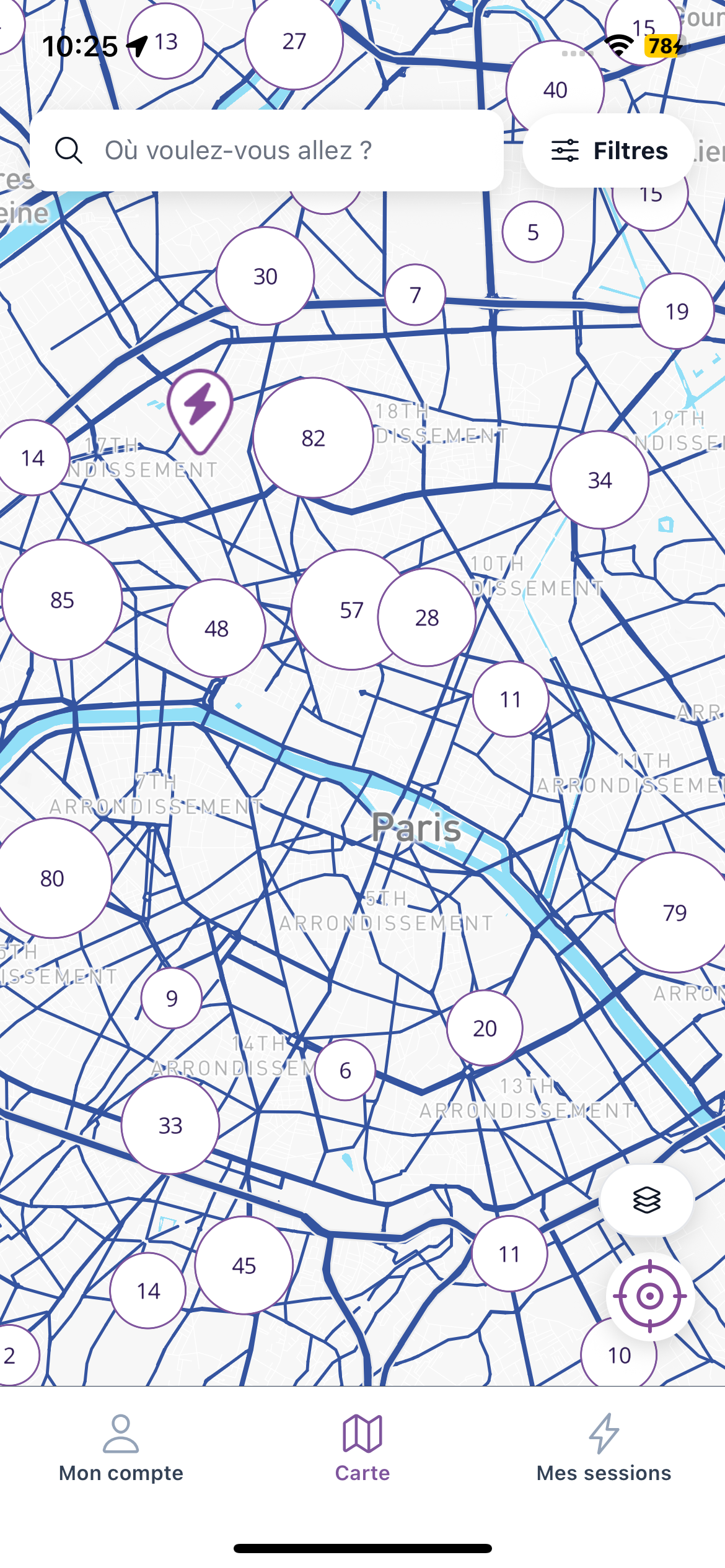 Carte interactive